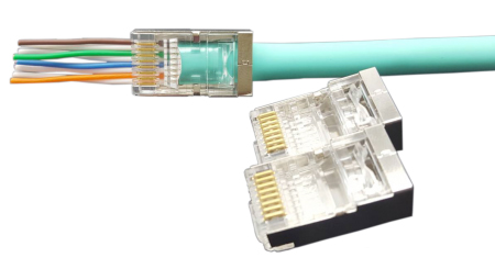 Hyperline PLEZ-8P8C-U-C5-SH-100
