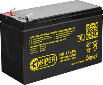 Аккумуляторная батарея Kiper HR-1234W F2 12V9Ah