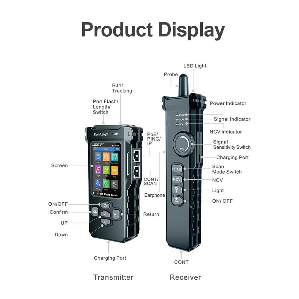 Кабельный тестер Noyafa NF-8506_5