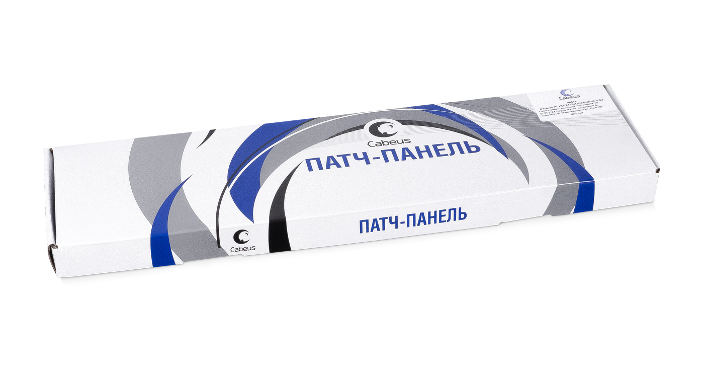 Патч-панель экранированная Cat. 6 19", 0,5U, 24 портов RJ-45