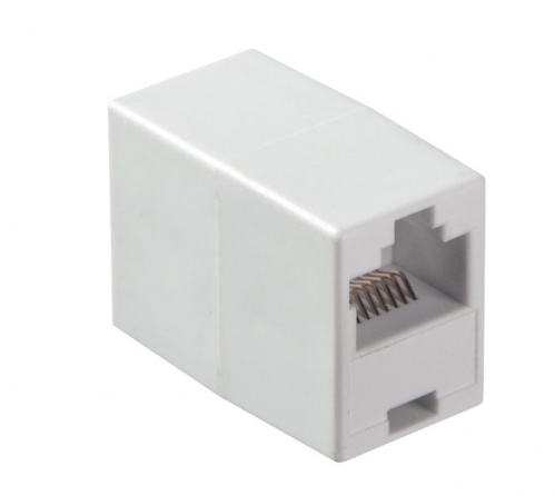 Соединительный модуль RJ45(8p8c) на RJ45(8p8c) прямой контактбелый, NETKO Optima