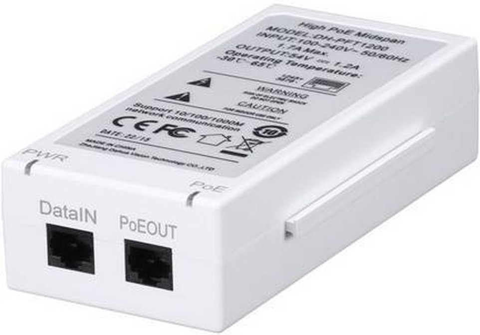 Инжектор PoE Dahua DH-PFT1200_1
