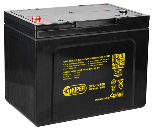Аккумуляторная батарея Kiper GPL-12800 12V80Ah