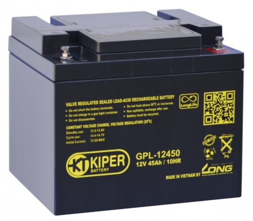 Аккумуляторная батарея Kiper GPL-12450 12V45Ah