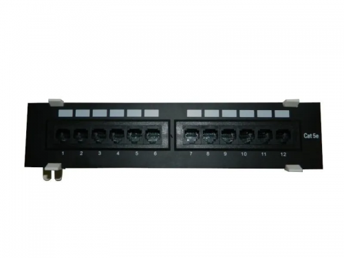 Патч-панель настенная MINI, UTP, 10, 12 портов RJ45, cat.5е, 1U, Dual Type, L