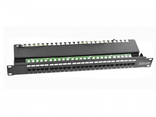 Патч-панель телефонная UTP, 1, 25 портов RJ45, cat.3, 1U, Krone Type, SB
