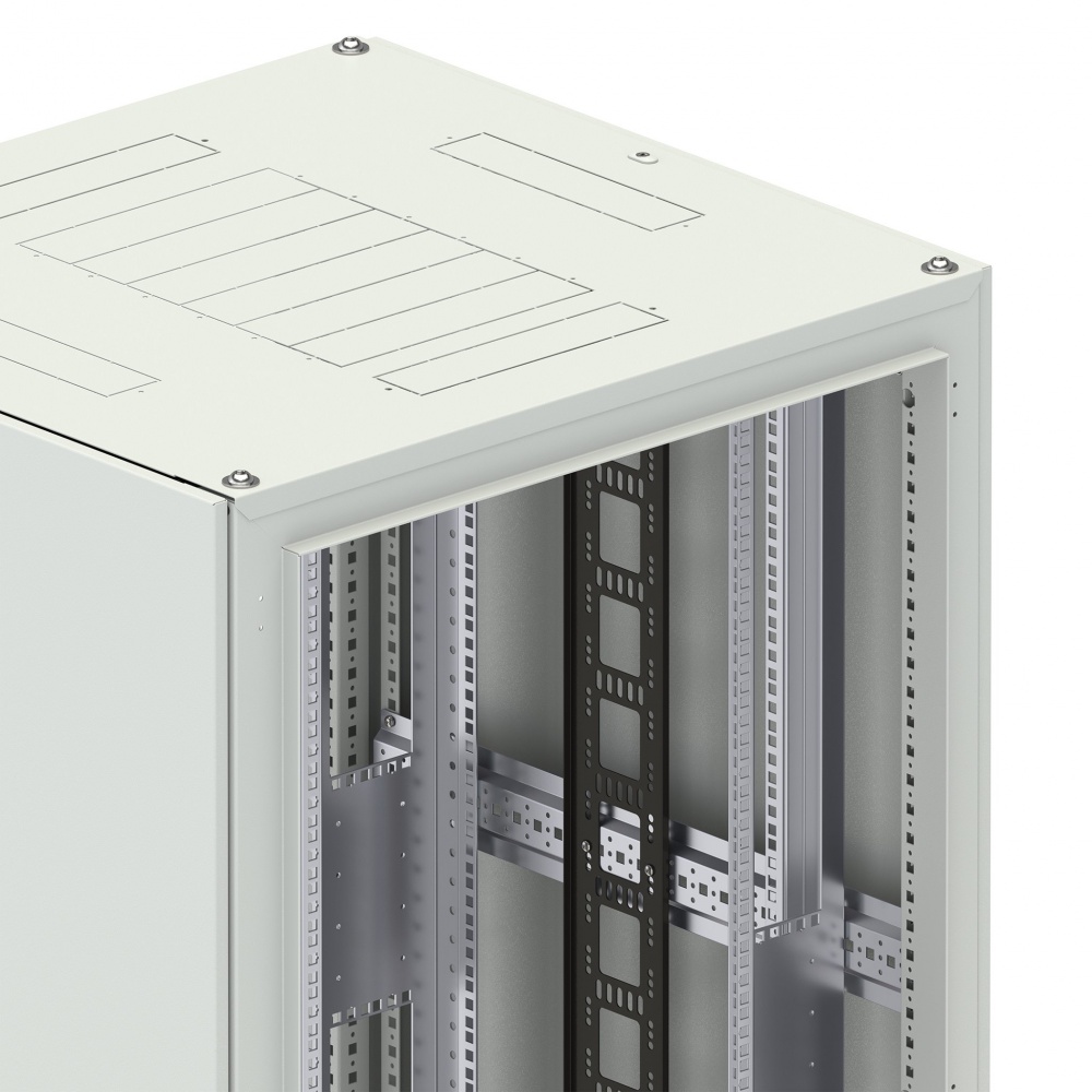 Вертикальный кабельный организатор DANNMAN CO-42U-VP-RAL9005 плоский, 42U, черный_1