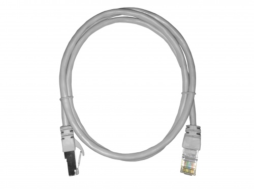 Патч-корд FTP4 cat.5е, 1.0м, BC, LSZH, серый, литой коннектор NETKO Optima