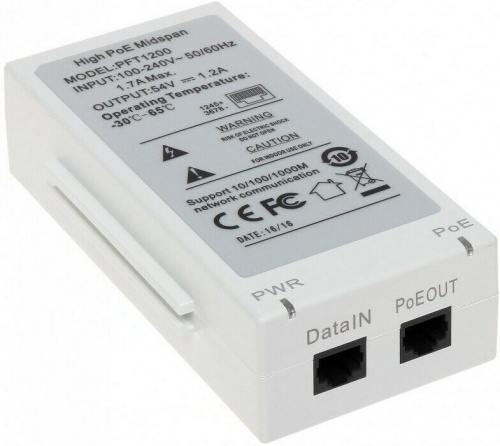 Инжектор PoE Dahua DH-PFT1200