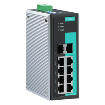 Коммутатор промышленный MOXA EDS-G308-2SFP-T