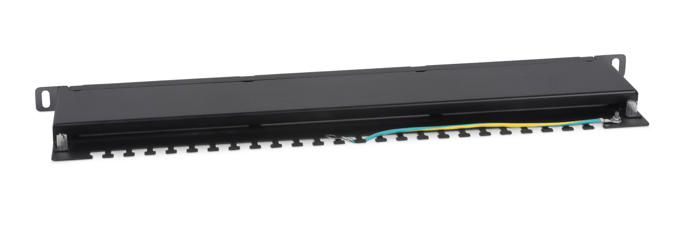 Патч-панель экранированная Cat. 6 19", 0,5U, 24 портов RJ-45