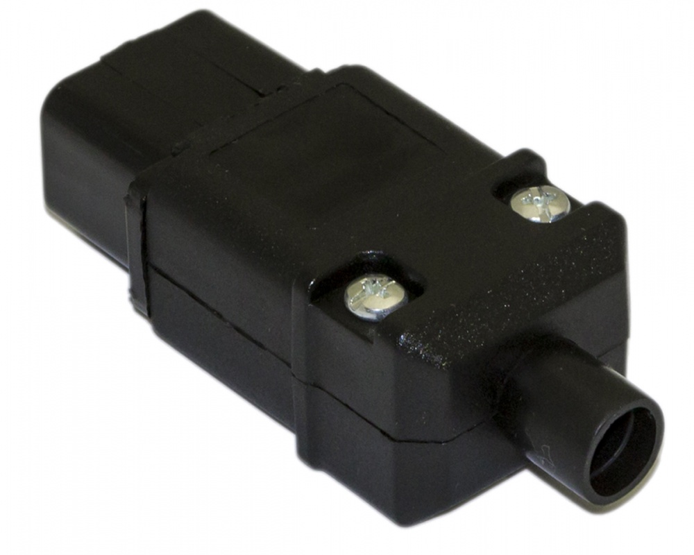 Hyperline CON-IEC320C19 Разъем IEC 60320 C19 220В 16A на кабель, контакты на винтах (плоские контакты внутри разъема), прямой_1