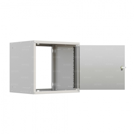 19'' Настенный шкаф NTSS LIME 18U 550×600×900 мм, металлическая дверь, стенки не съемные, RAL 7035-3