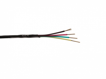 Кабель Телефонный 4с, CCS, 100м, плоский, черный NETKO Optima-0