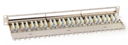 Патч-панель высокой плотности 19", 1U, 48 портов RJ-45, полный экран, категория 6A, Dual IDC-5