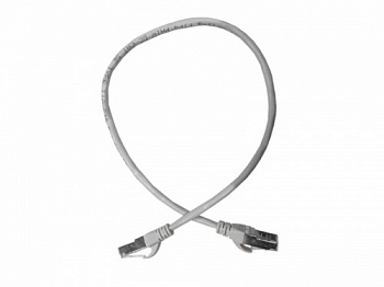 Патч-корд FTP4 cat 5e, 0.5м, ВС, LSZH, серый, литой коннектор NETKO Optima