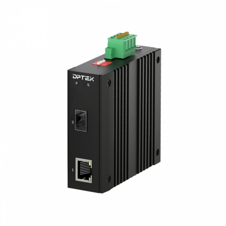 Медиаконвертер промышленный DPTEK DK-MC10G-E-0