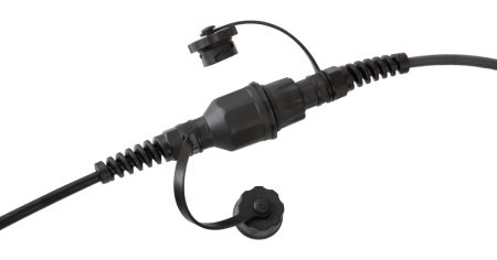 Индустриальный модуль-розетка NIKOMAX, Кат.6, RJ45/8P8C, неэкранир., IP67, с защитной крышкой, чер.-1