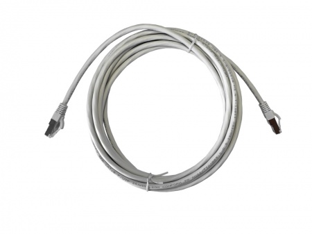 Патч-корд FTP4 cat.5e, 5.0м, литой коннектор, серый, LSZH, NETKO Expert CKC-0