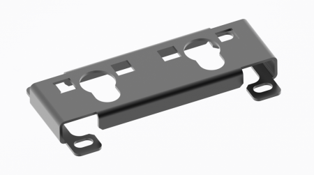 Кронштейн DANNMAN FBR-V2PDU-RAL9005 1.5U крепеж типа "монетка" для верт. блоков розеток, чёрный, 2шт-0