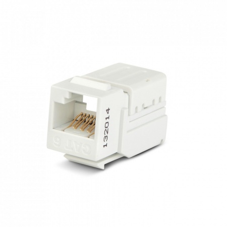 Вставка Keystone Jack RJ-45(8P8C), категория 6, 110 IDC, заделка с помощью NE-TOOL, белая-0