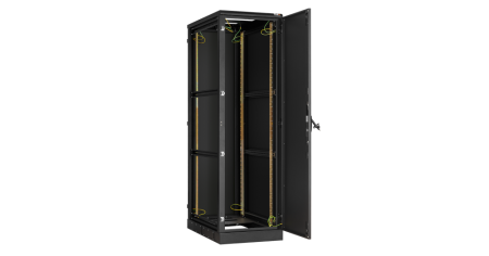 Напольный шкаф Classic 19",24U,металлические двери и боковые стенки, 600х1280х800, RAL9005-2