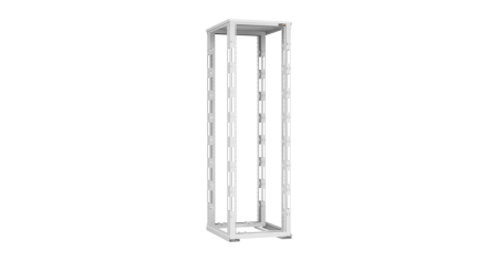 Монтажная стойка TLK двухрамная с разборной рамой 19", 42U, Ш600xВ1995xГ800мм, с крышей, RAL7035-0