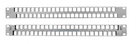 Модульная патч-панель 19",48 портов,Flat Type,1U,для UTP/FTP Keystone(кр.KJ1-C2,KJ2-C5e,KJ2-C6)с орг-0