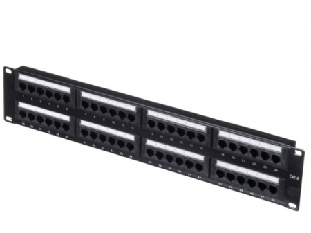 Патч-панель Cat. 6 19", 3U, 48 портов RJ-45-0