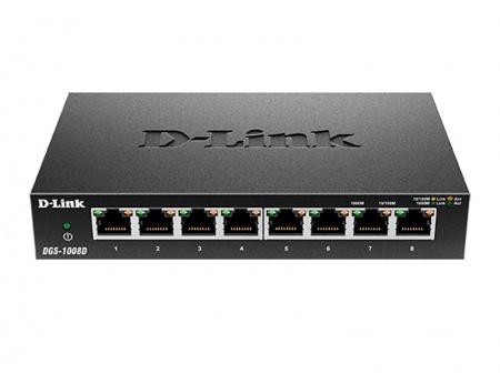 Коммутатор D-Link DGS-1008D/J3B-0