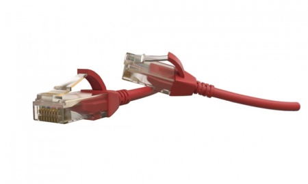 Патч-корд U/UTP, категория 6 (100% Fluke Component Tested), 28AWG, LSZH, 1 м, красный-0