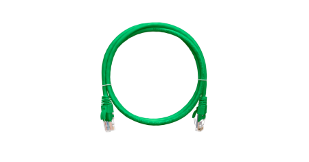 Коммутационный шнур NIKOMAX U/UTP 4 пары, Кат.5е, PVC нг(А), зеленый, 0,3м-0