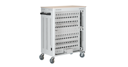 Тележка для ноутбуков Ш800хВ780хГ450, RAL 7035-1