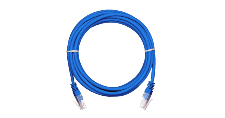 Коммутационный шнур NETLAN U/UTP 4 пары, Кат.5е, PVC нг(B), синий, 10м.-0