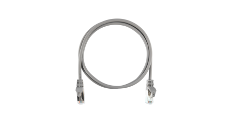 Коммутационный шнур NIKOMAX F/UTP 4 пары, Кат.5е, LSZH нг(А)-HFLTx, серый, 0,3м, Essential-0