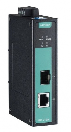 Промышленный медиаконвертер MOXA IMC-21GA-T-1