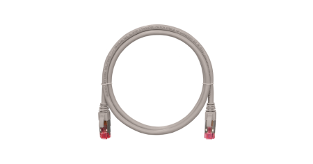 Коммутационный шнур NIKOMAX S/FTP 4 пары, Кат.6a, LSZH нг(А)-HFLTx, серый, 0,15м-0