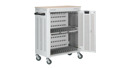 Тележка для ноутбуков Ш800хВ780хГ450, RAL 7035-2
