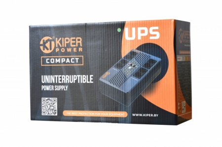 Источник бесперебойного питания Kiper Power Compact 1000 (1000VA/600W)	-1