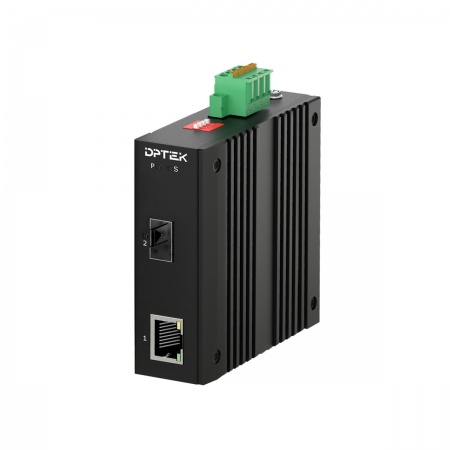 Медиаконвертер промышленный DPTEK DK-MC10F-SC20-SM-E-0