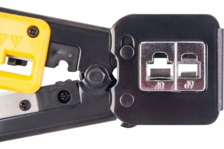 Инструмент обжимной для коннекторов со сквозным отверстием EZNetko plug RJ-45; RJ-11/RJ-12-4