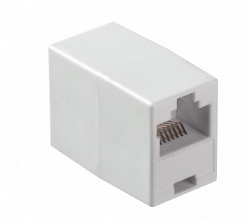 Соединительный модуль RJ45(8p8c) на RJ45(8p8c) прямой контактбелый, NETKO Optima