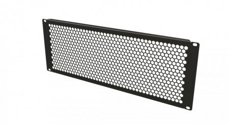 Фальшпанель в шкаф 19" 4U, перфорированная (RAL9005)-1