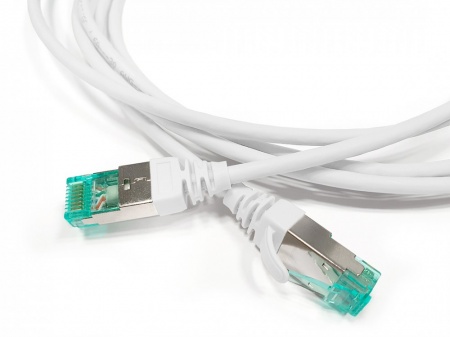 Патч-корд S/FTP, экранированный, Cat.6a (100% Fluke Component Tested), 30AWG, LSZH, 3 м, белый-0