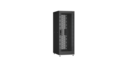 Напольный шкаф PRACTICAL, 19", 47U, перфорированные двери, Ш800хВ2232хГ1000мм, разобранный, черный-0