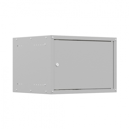 19'' Настенный шкаф NTSS LIME 6U 550×450×370 мм, металлическая дверь, стенки не съемные, RAL 7035-3