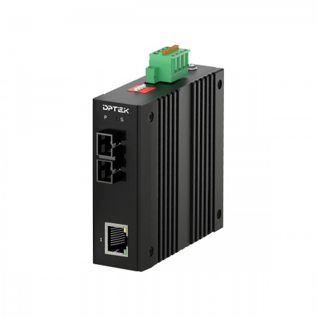Медиаконвертер промышленный DPTEK DK-MC10F-SC20-SM-E-1