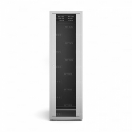19'' Напольный шкаф NTSS СТАНДАРТ 42U 800х1000 мм, передняя дверь стекло, задняя металл, RAL 7035-0