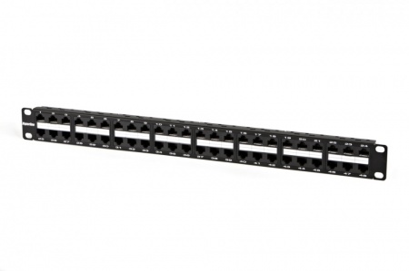 Патч-панель высокой плотности 19", 1U, 48 портов RJ-45, категория 6, Dual IDC-1