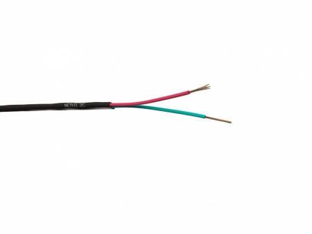 Кабель Телефонный 2с, CCS, 100м, плоский, черный NETKO Optima-0